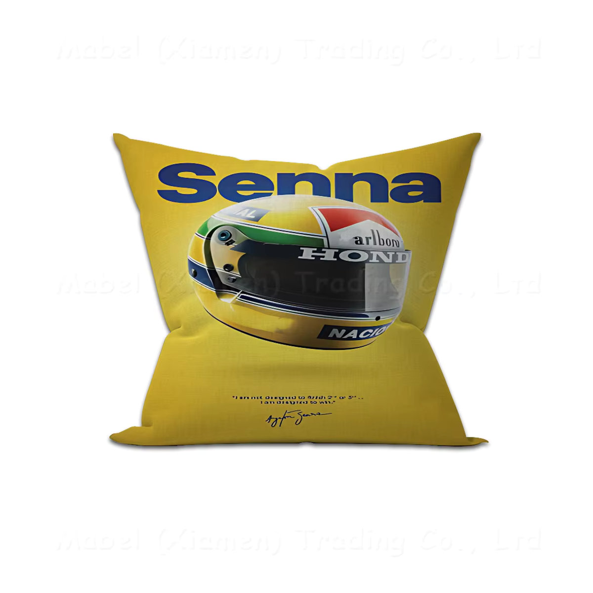 Personalisierter Kissenbezug mit Ayrton Senna F1 Auto Design von Beast Kingdom in Mehrfarbig - Bild 7