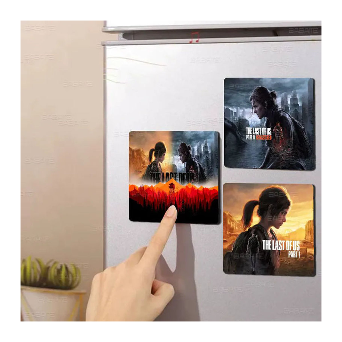 Personalisierter Kühlschrankmagnet The Last of Us Foto Dekoration mehrfarbig quadratisch - Bild 2