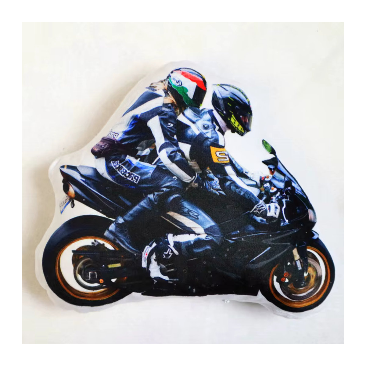 Personalisiertes DIY Auto Kissen mit eigenem Foto für Racing und Motorrad Liebhaber, mehrfarbig, Marke Habinisi - Bild 4