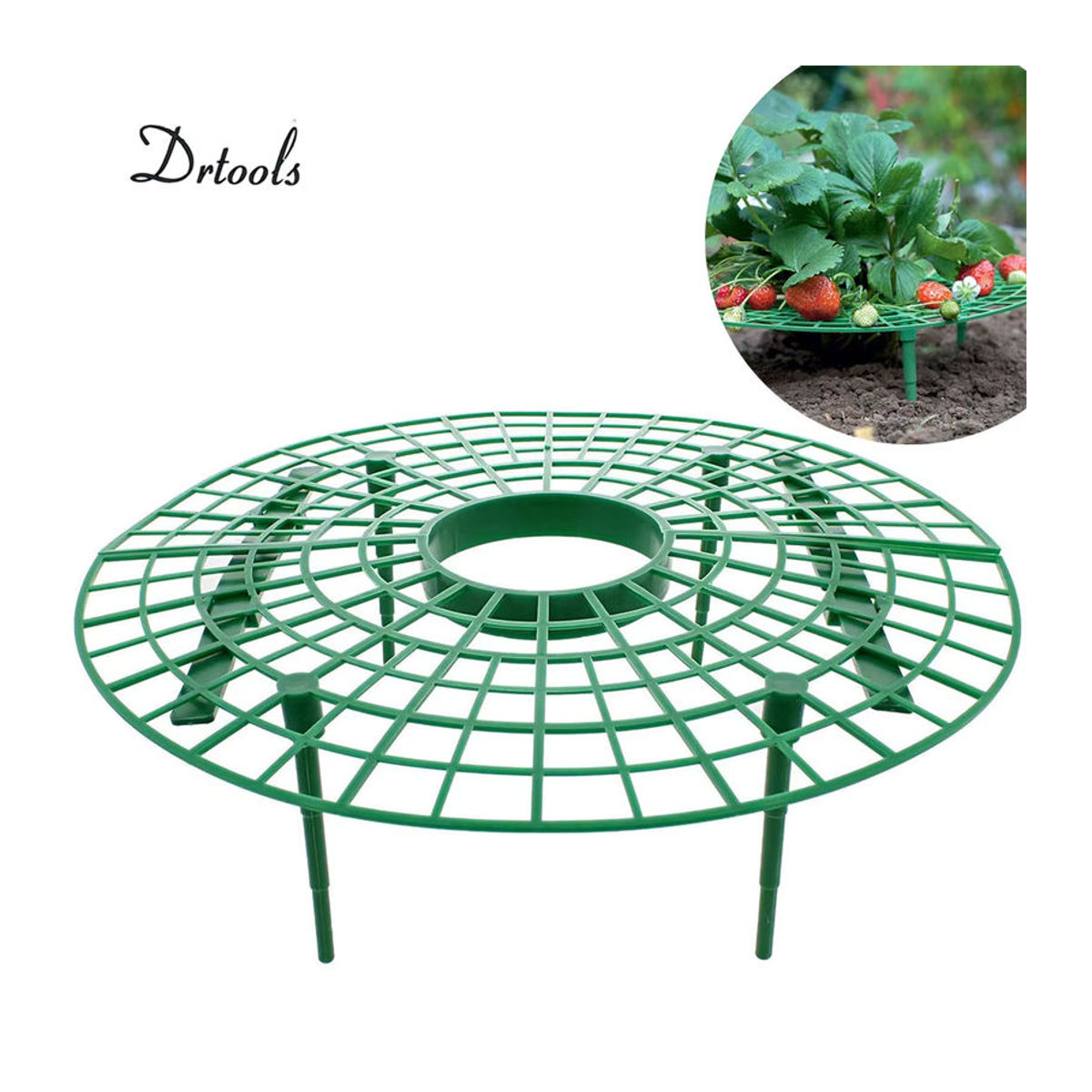Pflanzenständer aus Metall von pengliu in Schwarz als Rahmenhalter und Kletterhilfe für Gartenpflanzen, Erdbeeren oder Reben - Bild 2