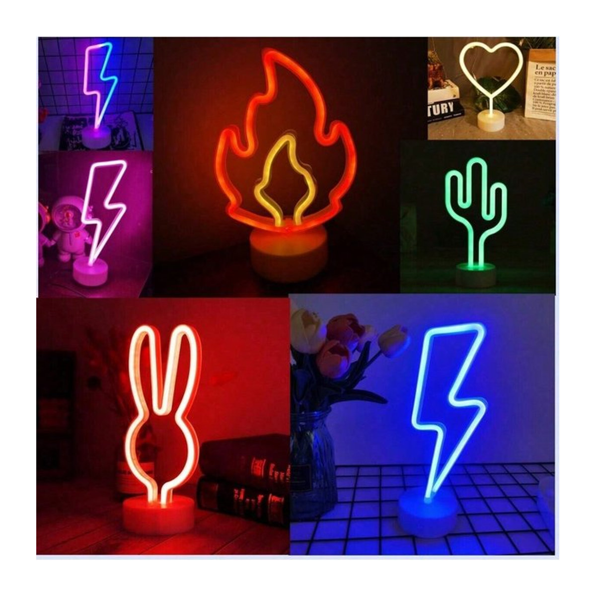 Phantasy Star Dekorative LED-Neon-Tischlampe in Bunt für eine moderne Raumatmosphäre - Bild 1