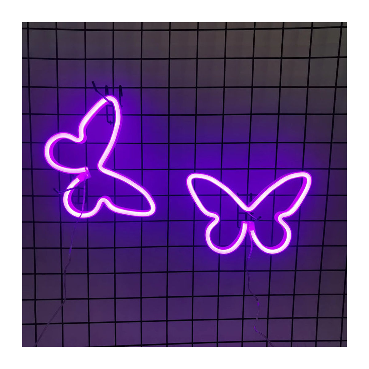 Phantasy Star LED Schmetterlings Neonlicht in Weiß zur Wanddekoration für Mädchenzimmer und besondere Anlässe - Bild 5