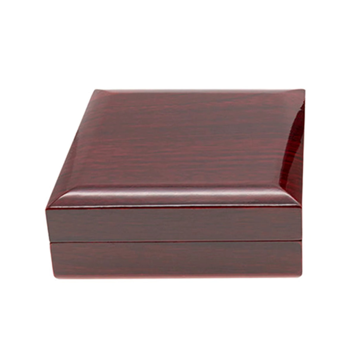 Phenovo Schmuckbox aus Holz mit LED-Beleuchtung und weichem Plüsch-Inlay in Braun - Bild 5