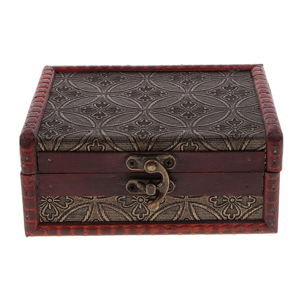 Phenovo Vintage Schmuckbox aus Holz in Braun als dekorativer Organizer für Schmuck und Kosmetik - Bild 1