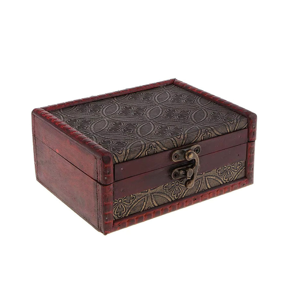 Phenovo Vintage Schmuckbox aus Holz in Braun als dekorativer Organizer für Schmuck und Kosmetik - Bild 2