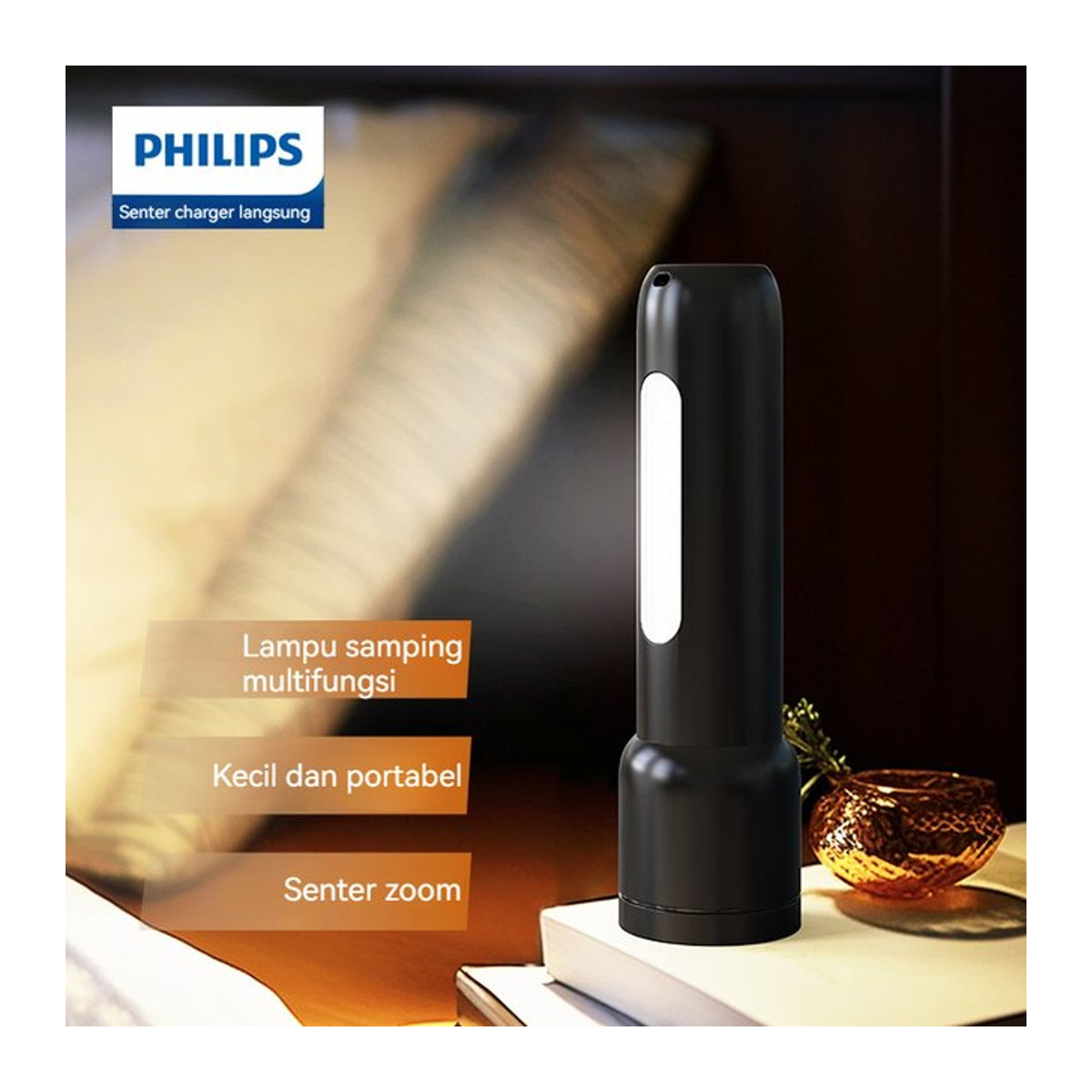 Philips Sfl 1123 Edc wiederaufladbare LED-Taschenlampe für Camping und Wandern - Bild 1