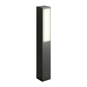 Philips Stratosphere LED-Sockelleuchte in Anthrazit, 3.8W, Warmweiß, IP44, Aluminium, Modern und Minimalistisch