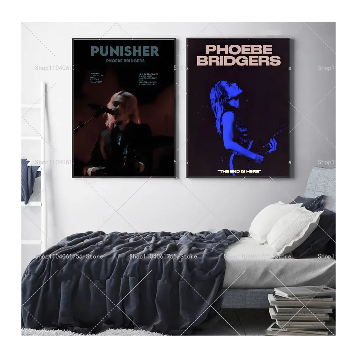 Phoebe Bridgers Musikalbum Poster als selbstklebender wasserfester Papier Aufkleber zur Wanddekoration in Multicolor - Bild 3