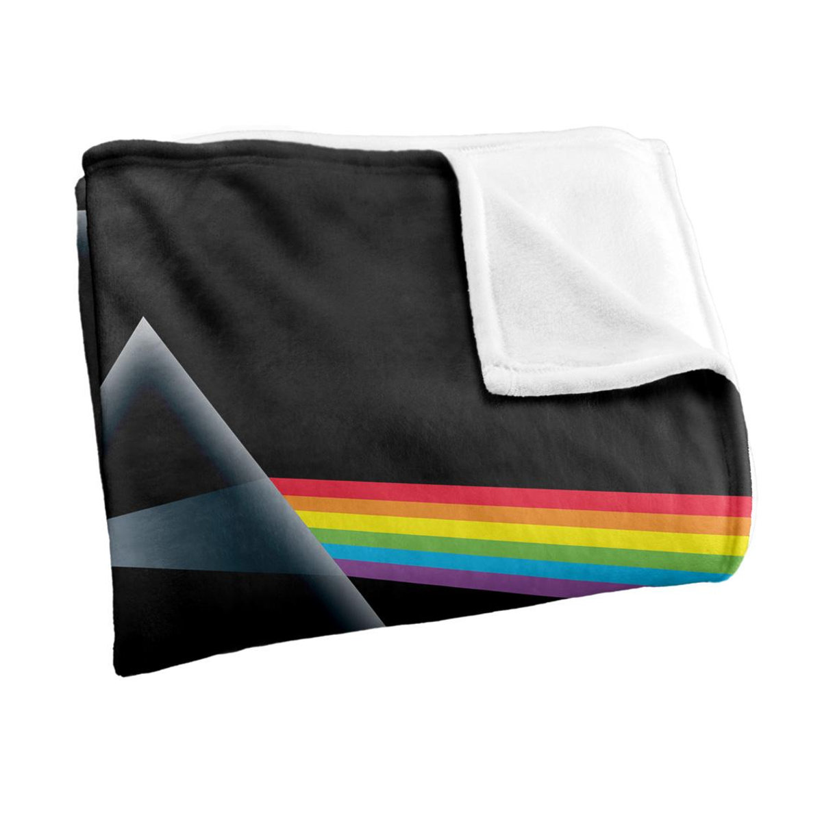 Pink Floyd Dark Side Of The Moon seidige superweiche Decke in Schwarz, One Size - Bild 3