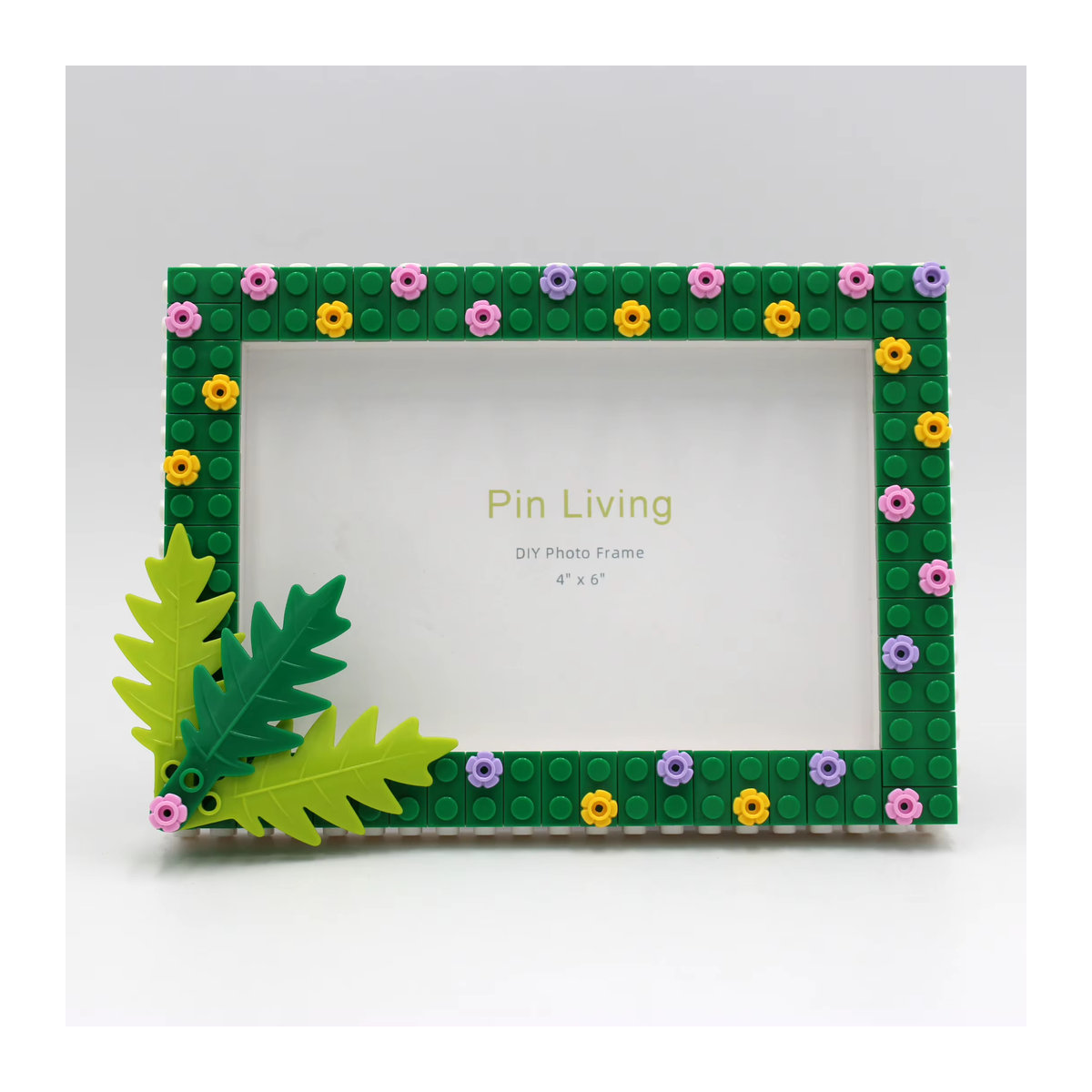 Pinliving Bilderrahmen aus Kunststoff in Grün, rechteckig und minimalistisch für die Tischaufstellung - Bild 2