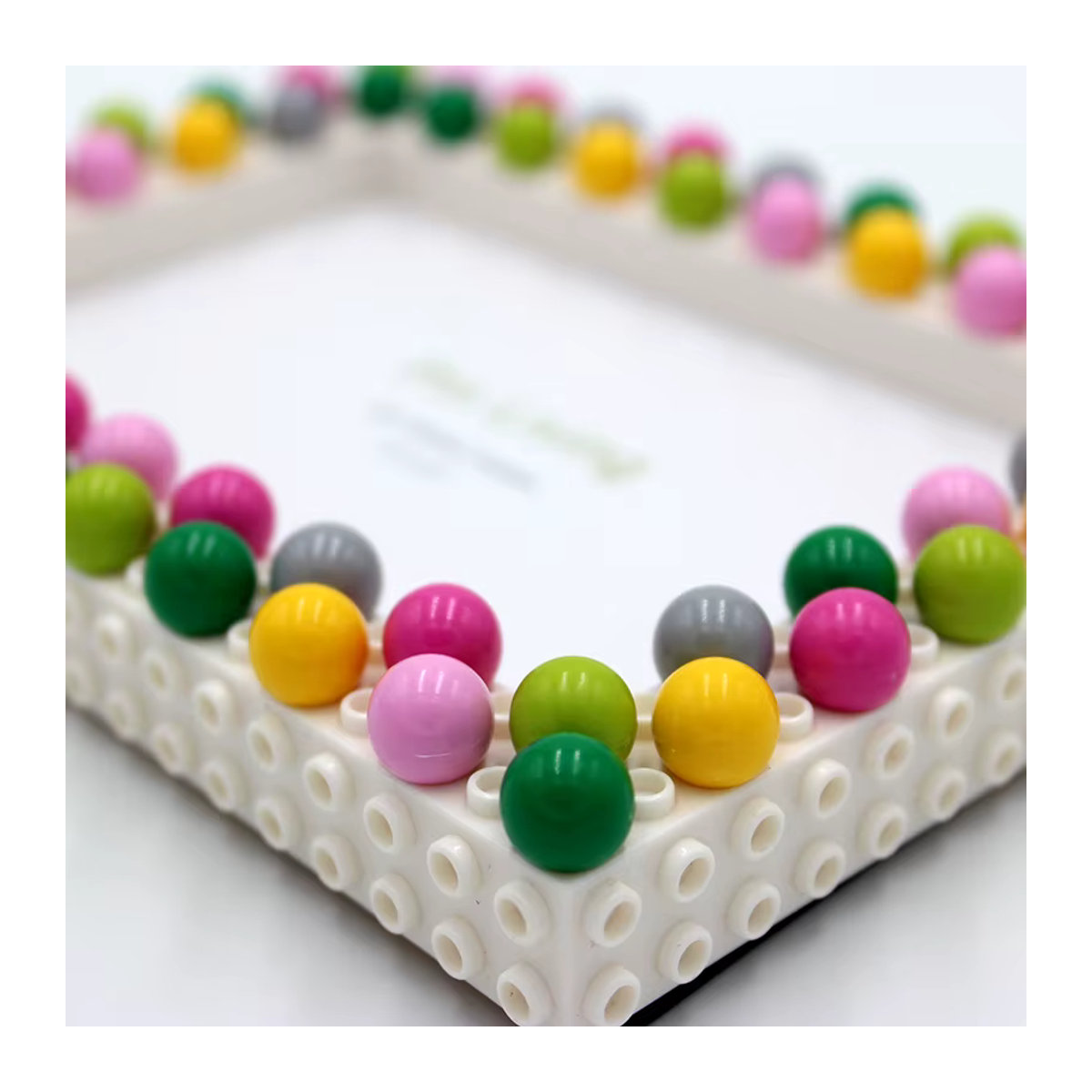 Pinliving Candy House DIY Fotorahmen-Set aus Kunststoff, mehrfarbig, rechteckig und stehend - Bild 4