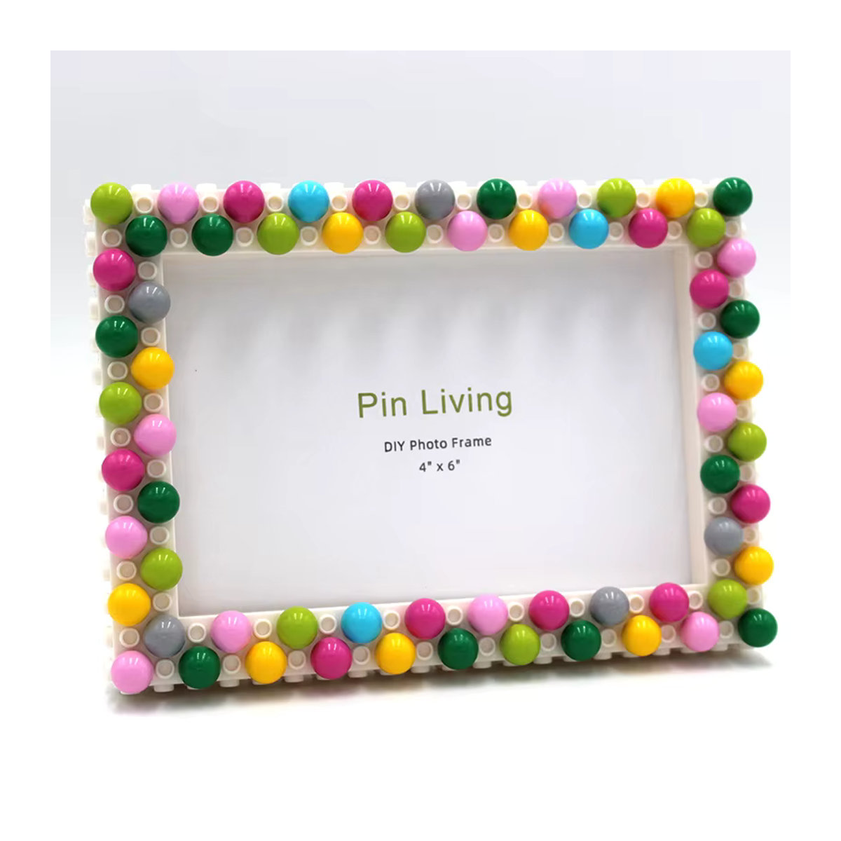Pinliving Candy House DIY Fotorahmen-Set aus Kunststoff, mehrfarbig, rechteckig und stehend - Bild 6