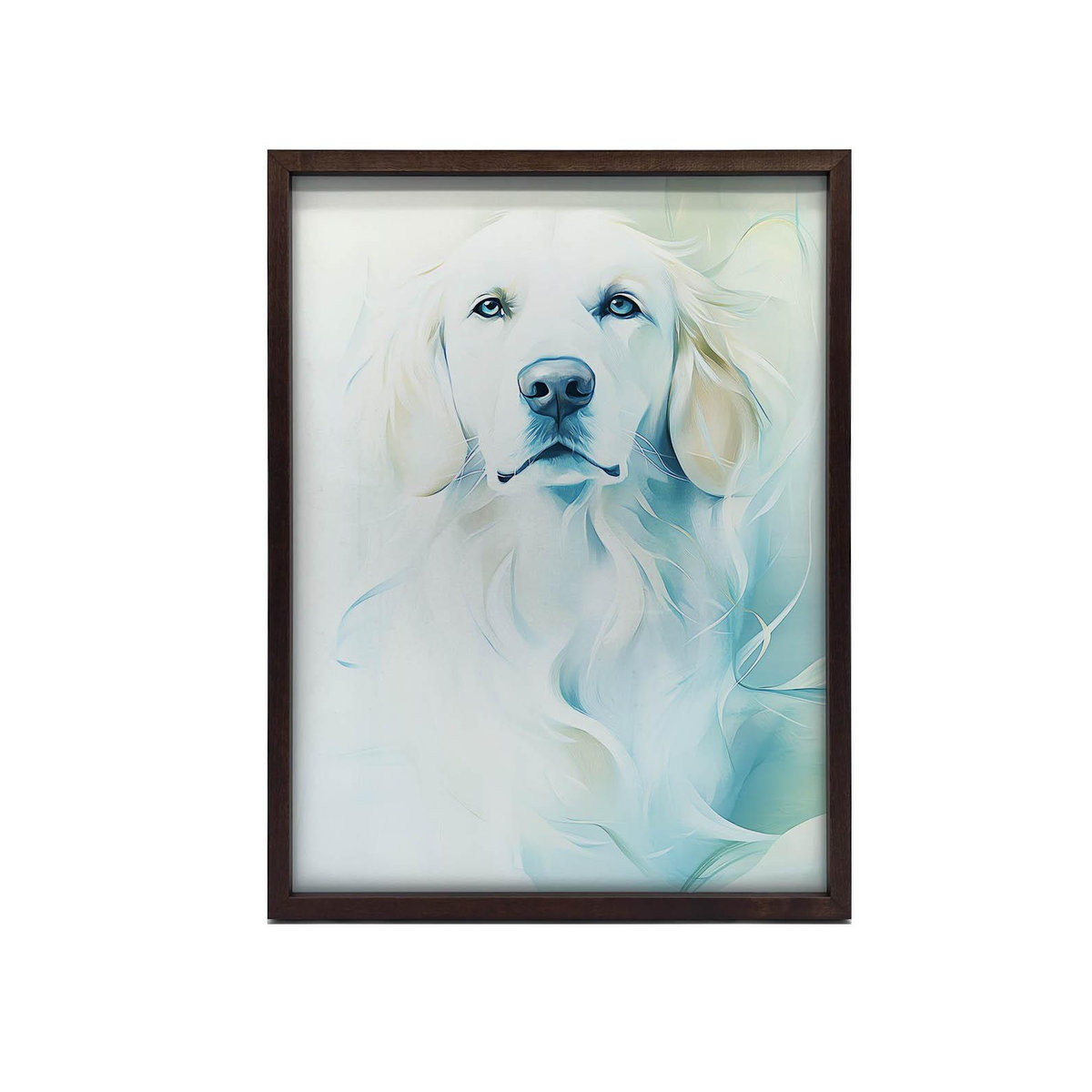 Plakat Goldener Freund mit dunkelbraunem Holzrahmen, B: 50 cm, H: 70 cm - Bild 2