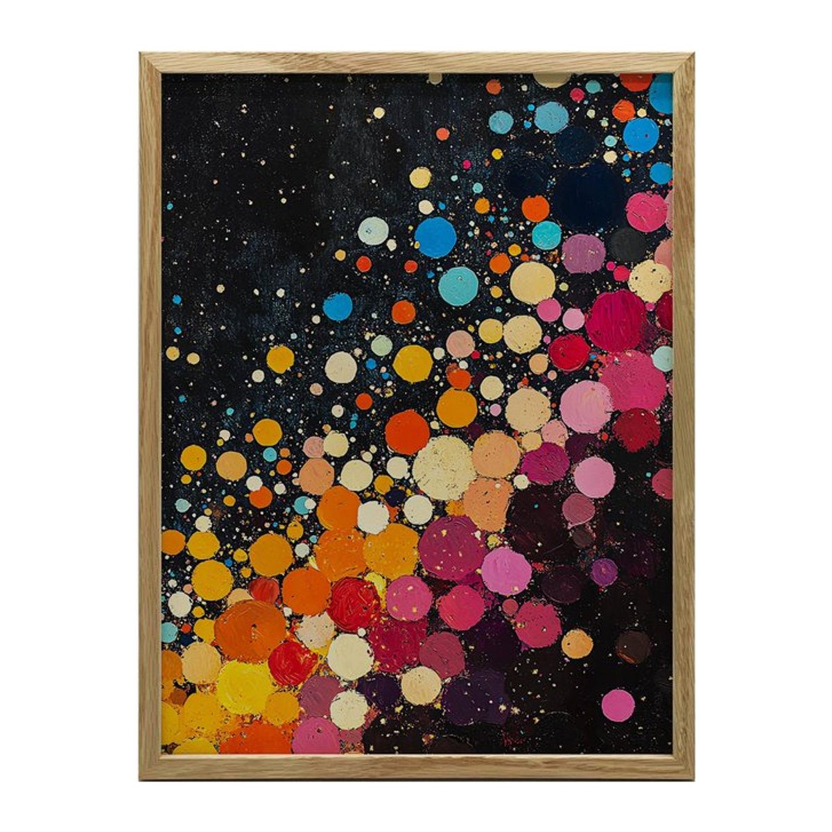 Plakat Harmonia Kolorów von iKable in Multicolor mit goldenem Aluminiumrahmen, B: 50 cm, H: 70 cm - Bild 1