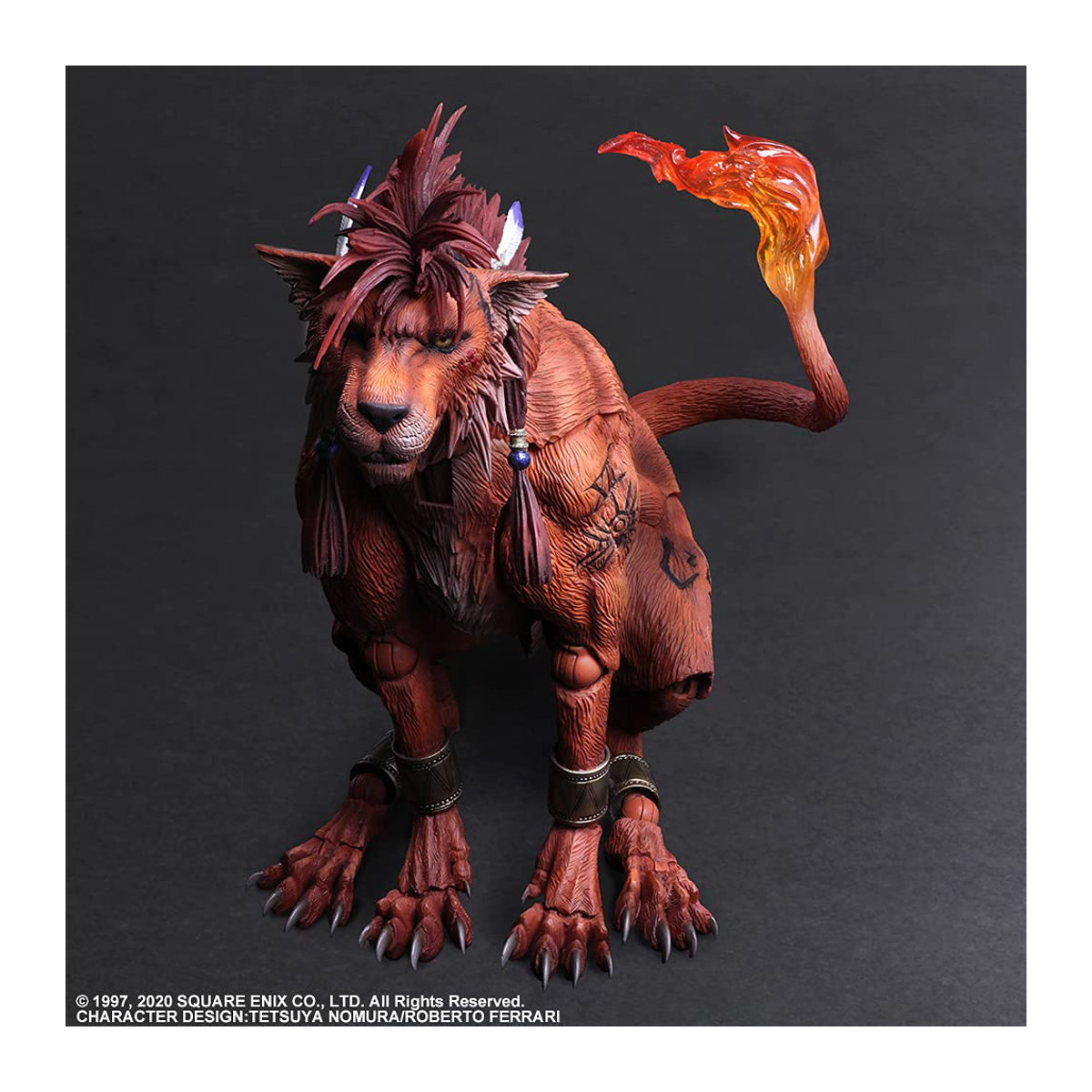 Play Arts Kai Red XIII Figur aus Final Fantasy VII Remake von Square Enix, orange, PVC - Bild 2