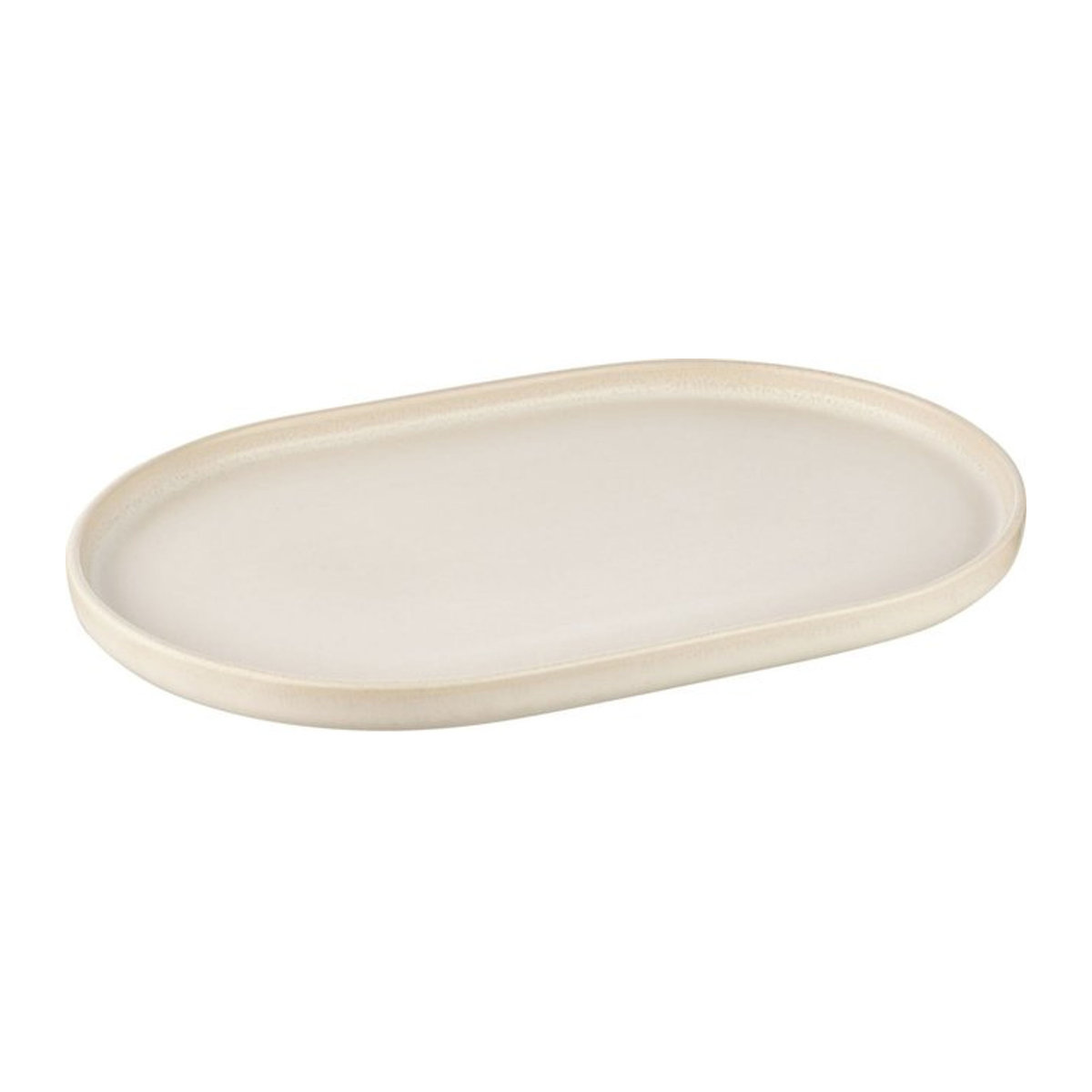 Playground Servierplatte Nara oval in Creme, 6er Pack, L x B x H: 30 x 20 x 2,4 cm - Bild 1