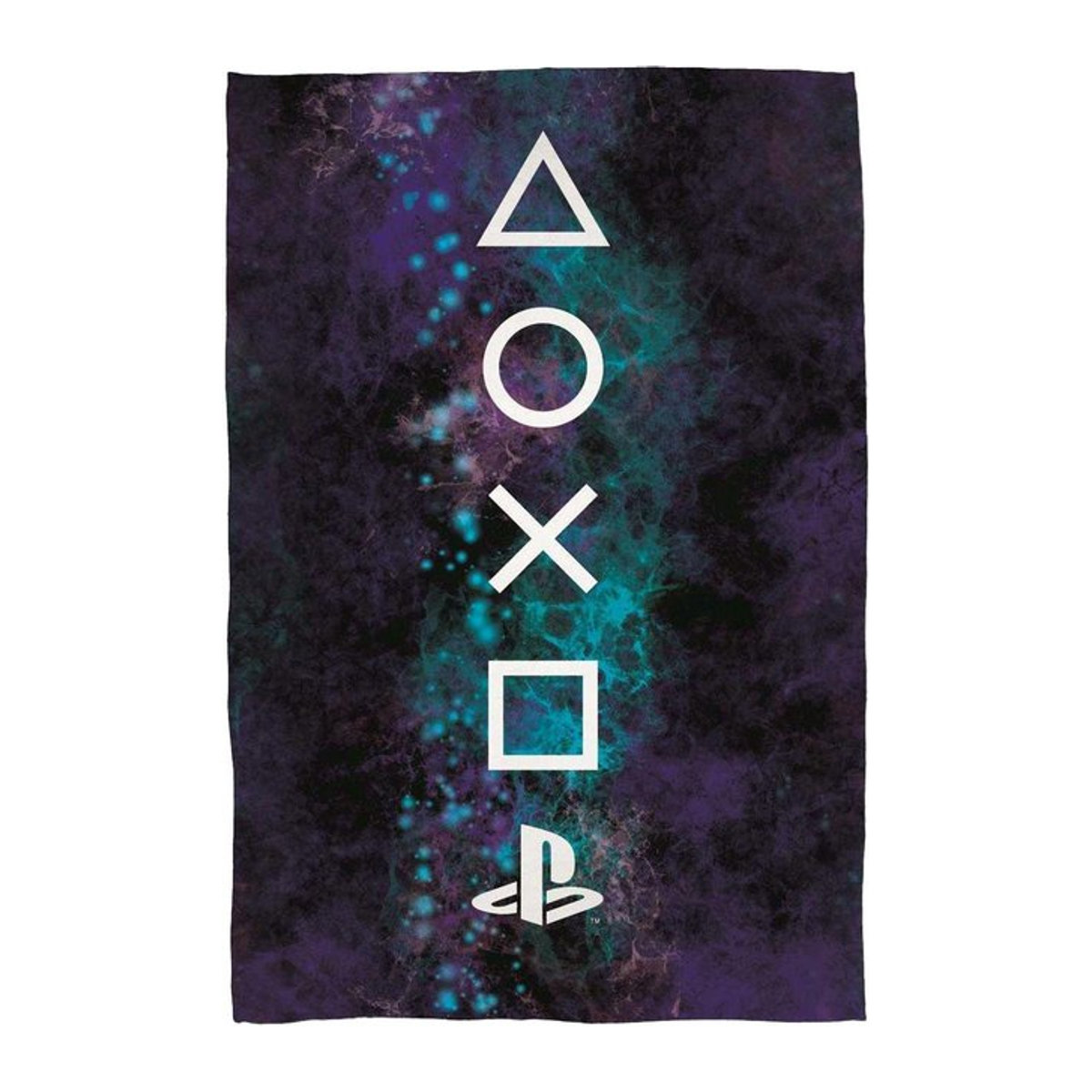 Playstation Fleecedecke Nebula in Schwarz, Breite: 150 cm - Bild 1