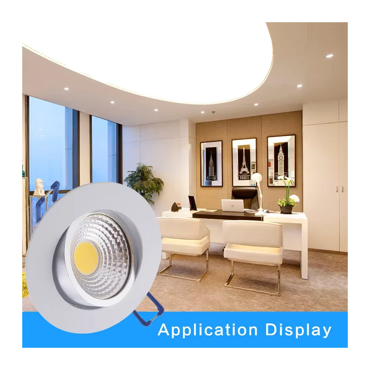 POCKETMAN LED Einbaustrahler Set 10er Pack Runde Deckenleuchten Weiß Minimalistisches Design für Schlafzimmer und Küche - Bild 3