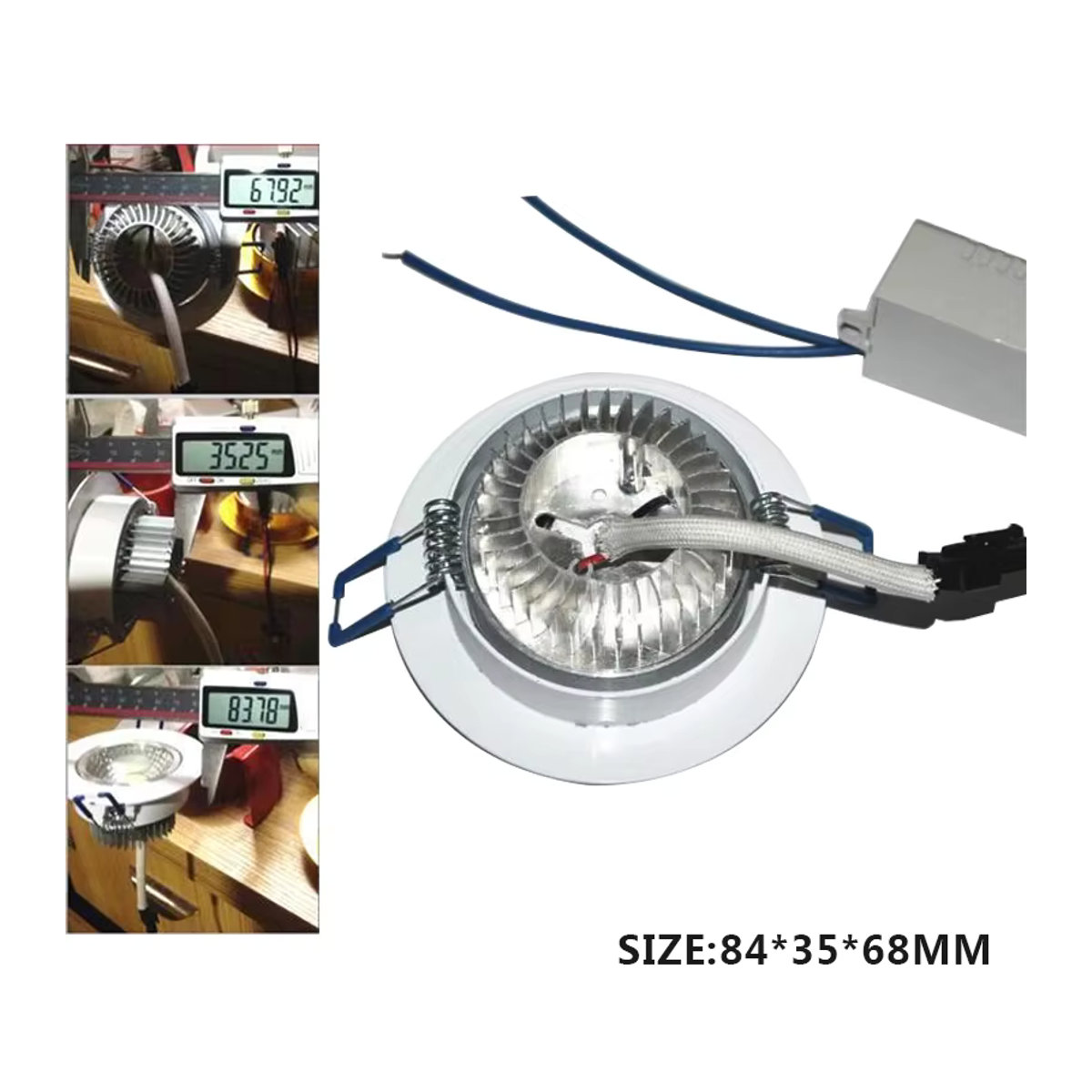 POCKETMAN LED Einbaustrahler Set 10er Pack Runde Deckenleuchten Weiß Minimalistisches Design für Schlafzimmer und Küche - Bild 6