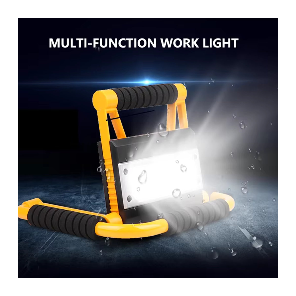 POCKETMAN Multifunktionale Arbeitsleuchte mit 380 W, 360 Grad Rotation, wasserdicht und integriertem 5500-mAh-Akku, USB-Suchscheinwerfer - Bild 4