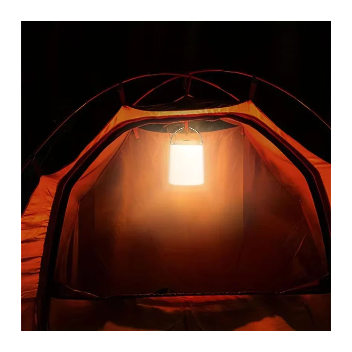 POCKETMAN Tragbare Outdoor-Hängelampe USB wiederaufladbare Camping Laterne wasserdicht und minimalistisch - Bild 2