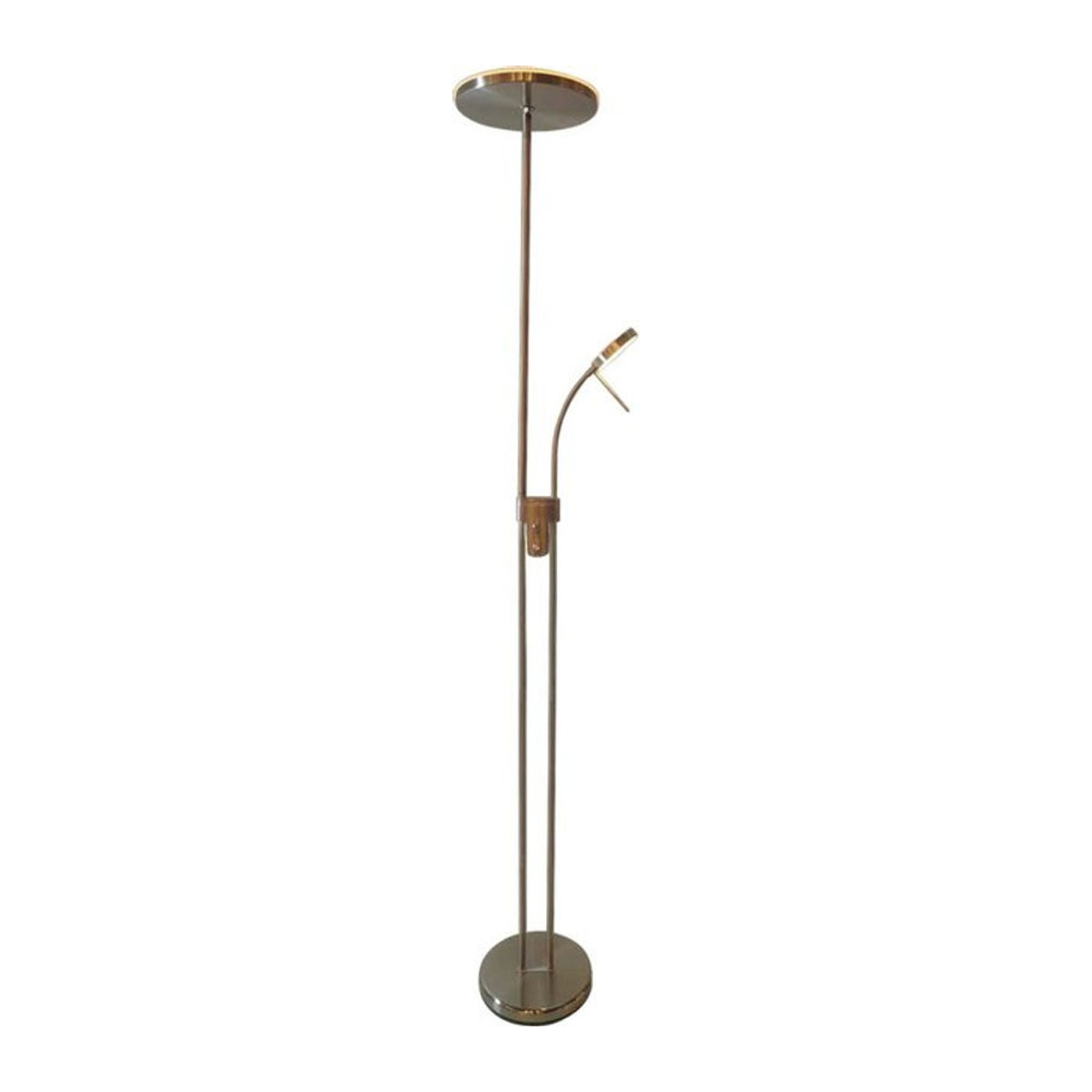 POCOline Stehleuchte Sydney Modern aus Metall in Nickel matt mit LED, B/H/T: 25 x 180 x 25,5 cm - Bild 1