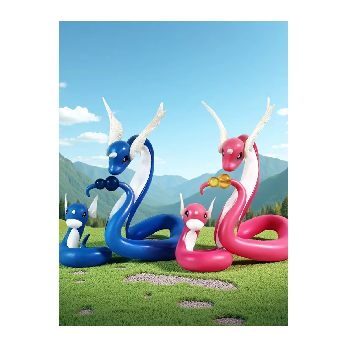 Pokemon Anime Mini Drachen Set, 2er Pack, Multicolor, Höhe: 11,5 cm - Bild 2