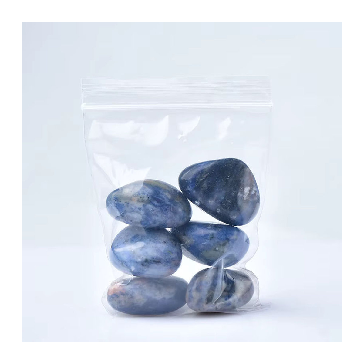 Polierter blauer Sodalith-Kristallstein von Stone Brothers als dekoratives Ornament für dein Zuhause, 100 g - Bild 5