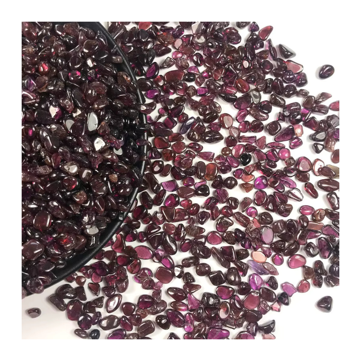 Polierter Granat-Quarzkristall von Stone Brothers, 100 g natürliche Edelsteine und Mineralien - Bild 2