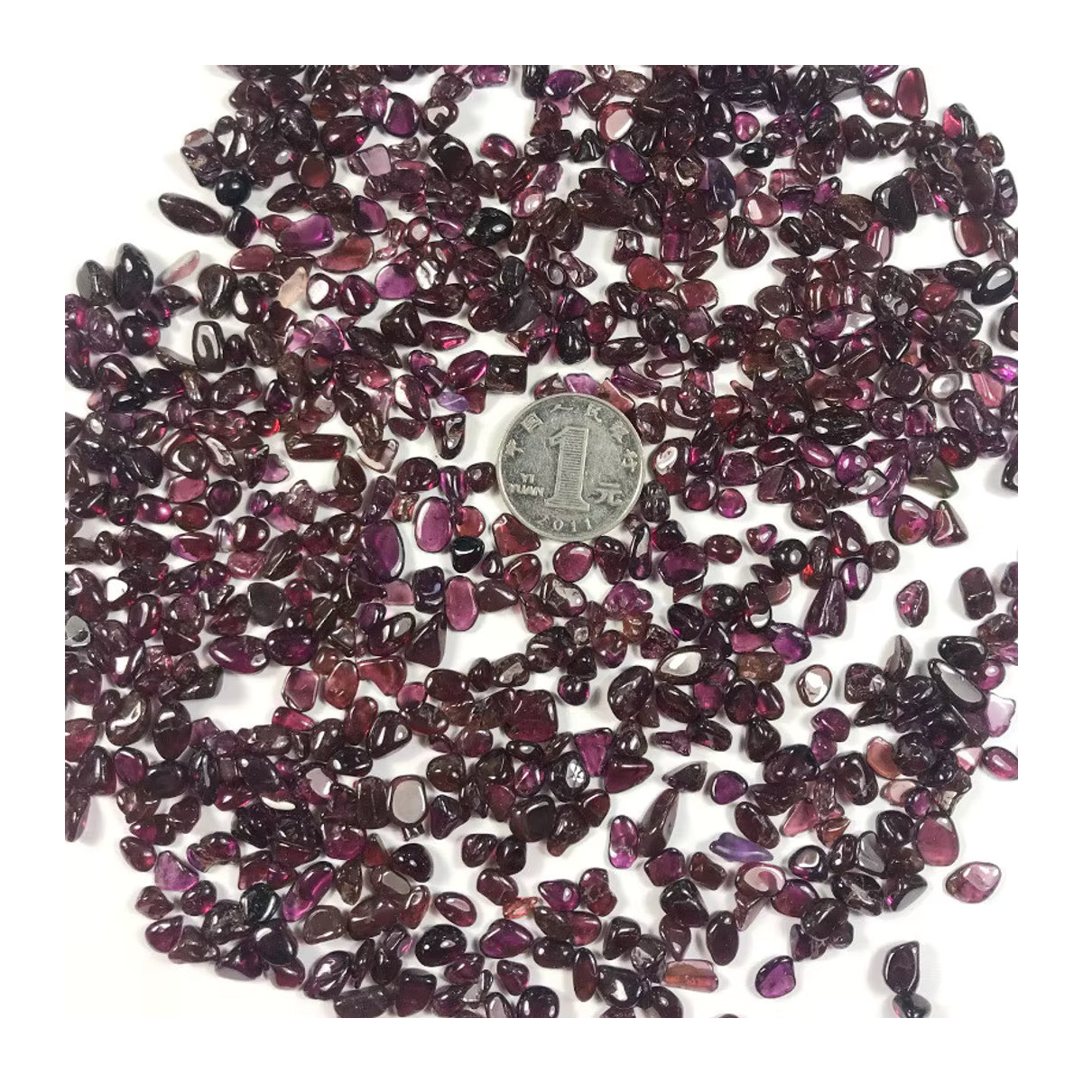 Polierter Granat-Quarzkristall von Stone Brothers, 100 g natürliche Edelsteine und Mineralien - Bild 3