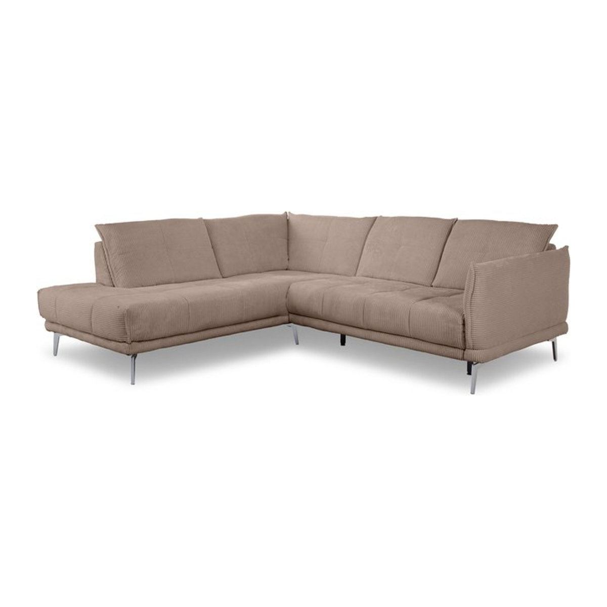 Polsterecke SANSIBAR ROBERTSFORS Ecksofa in Beige mit Cord-Bezug, B/T/H: 254 x 222 x 150 cm - Bild 1