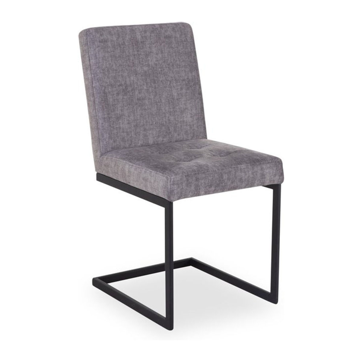 Polsterstuhl Variano LUPO II in modernem Design aus Stoff und Metall, Farben: Schwarz, Grün oder Grau - Bild 1