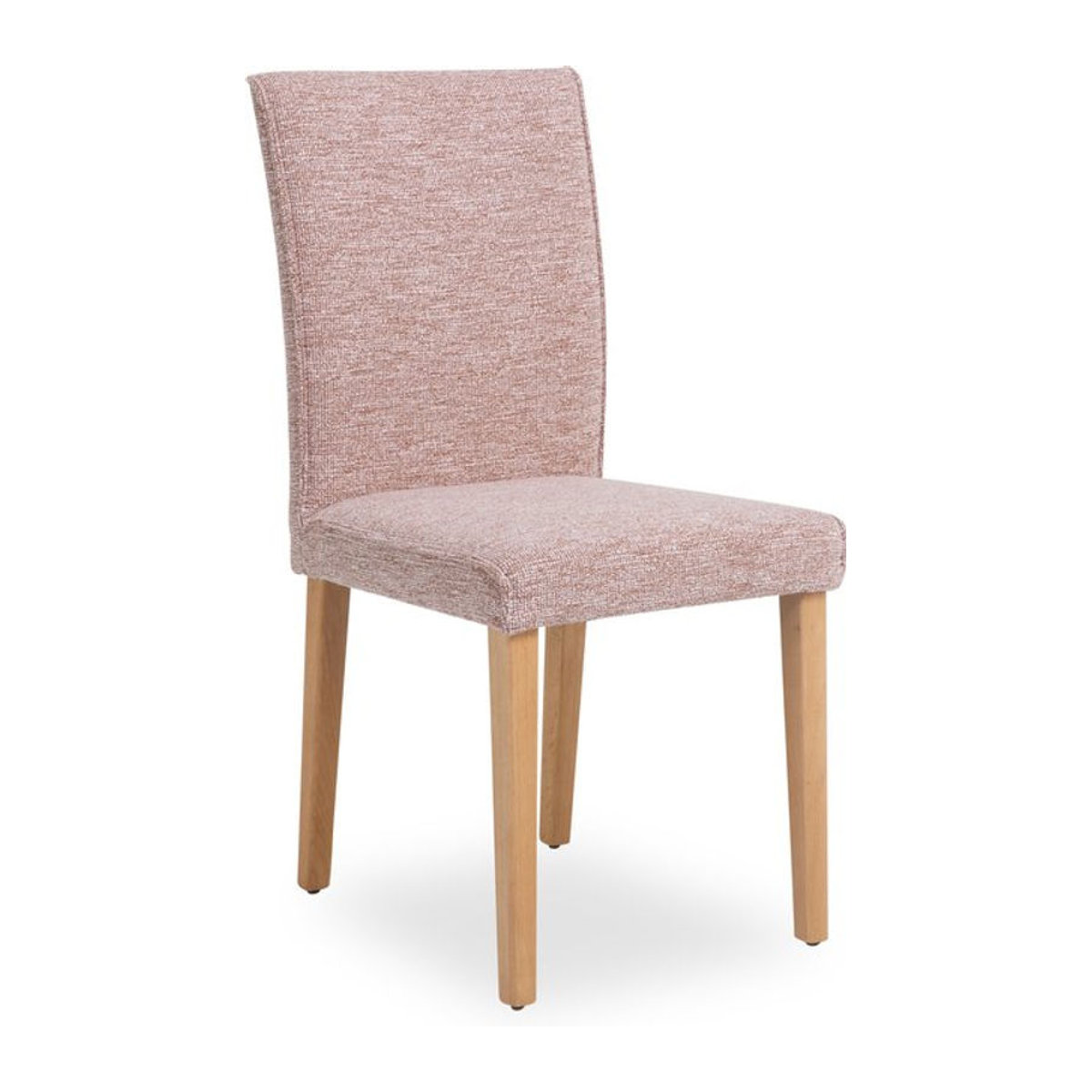 Polsterstuhl Variano MATCH PLUS in Rosa mit Stoffbezug und Eichen-Elementen - Bild 1