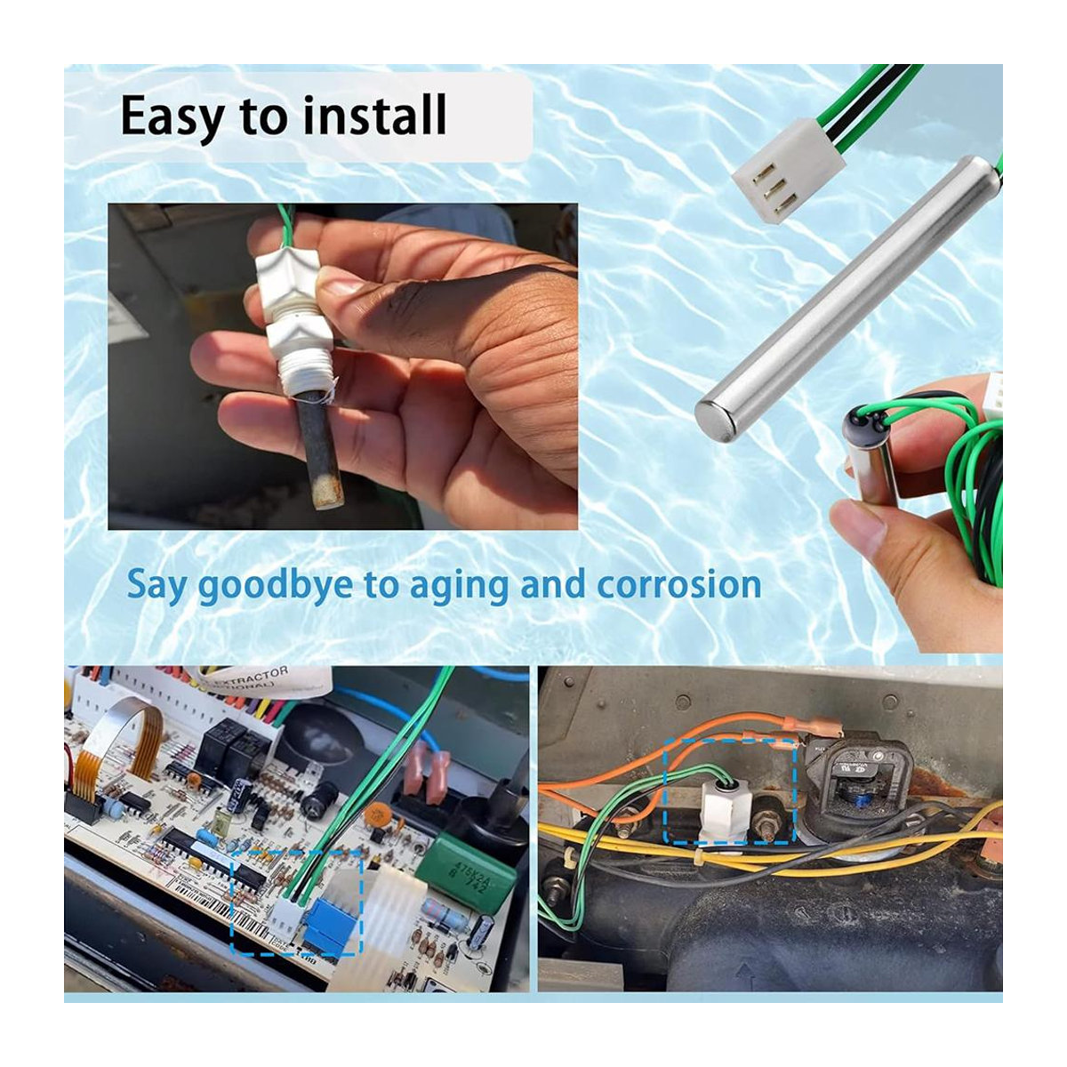Poolheizung Temperatursensor für Heizungen 206A, 207A, 266A, 267A, 336A 009577F - Bild 3