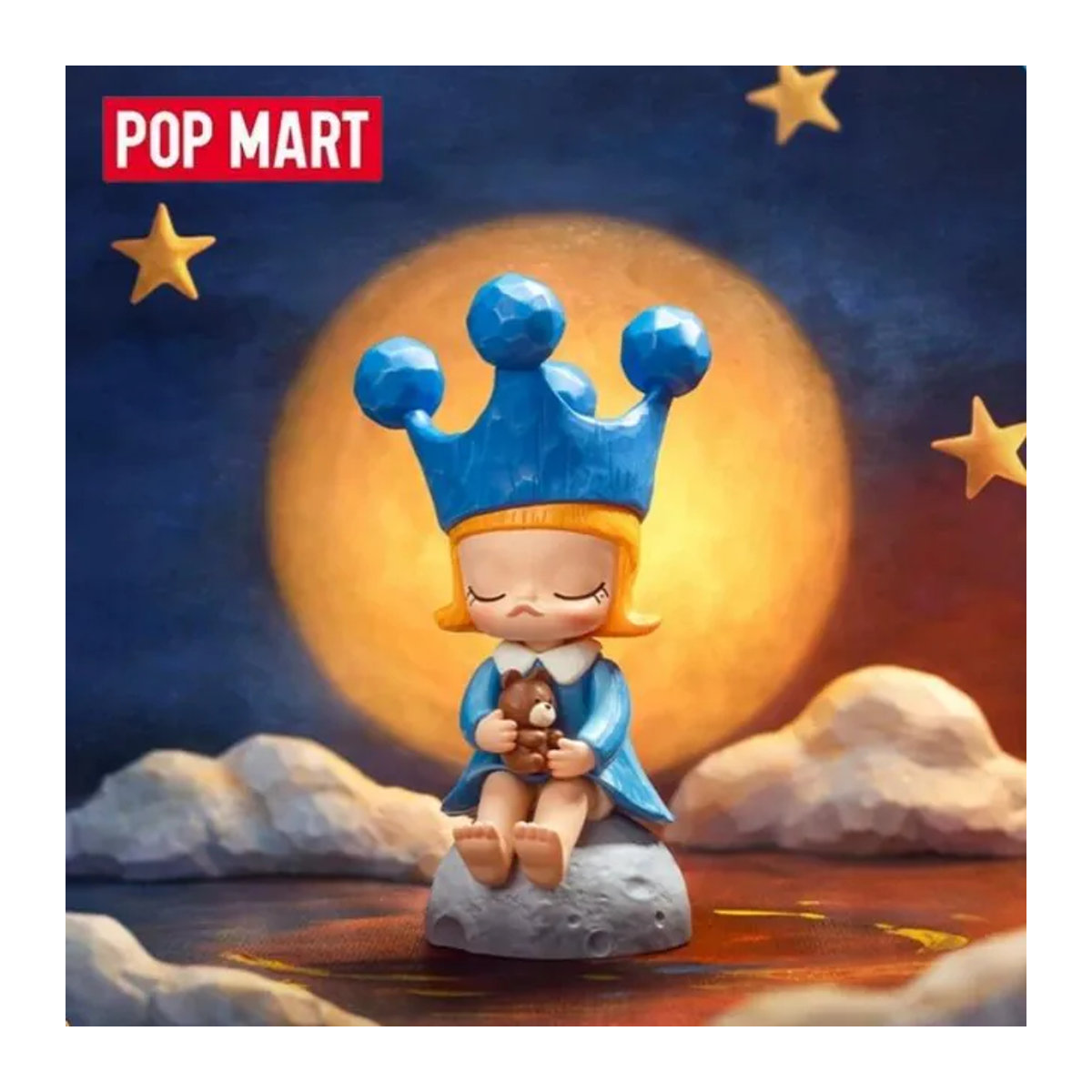 POPMART MOLLY Scenery Along The Way 20th Anniversary Series Blind Box – Blaue Anime-Actionfigur aus Kunststoff - Bild 1