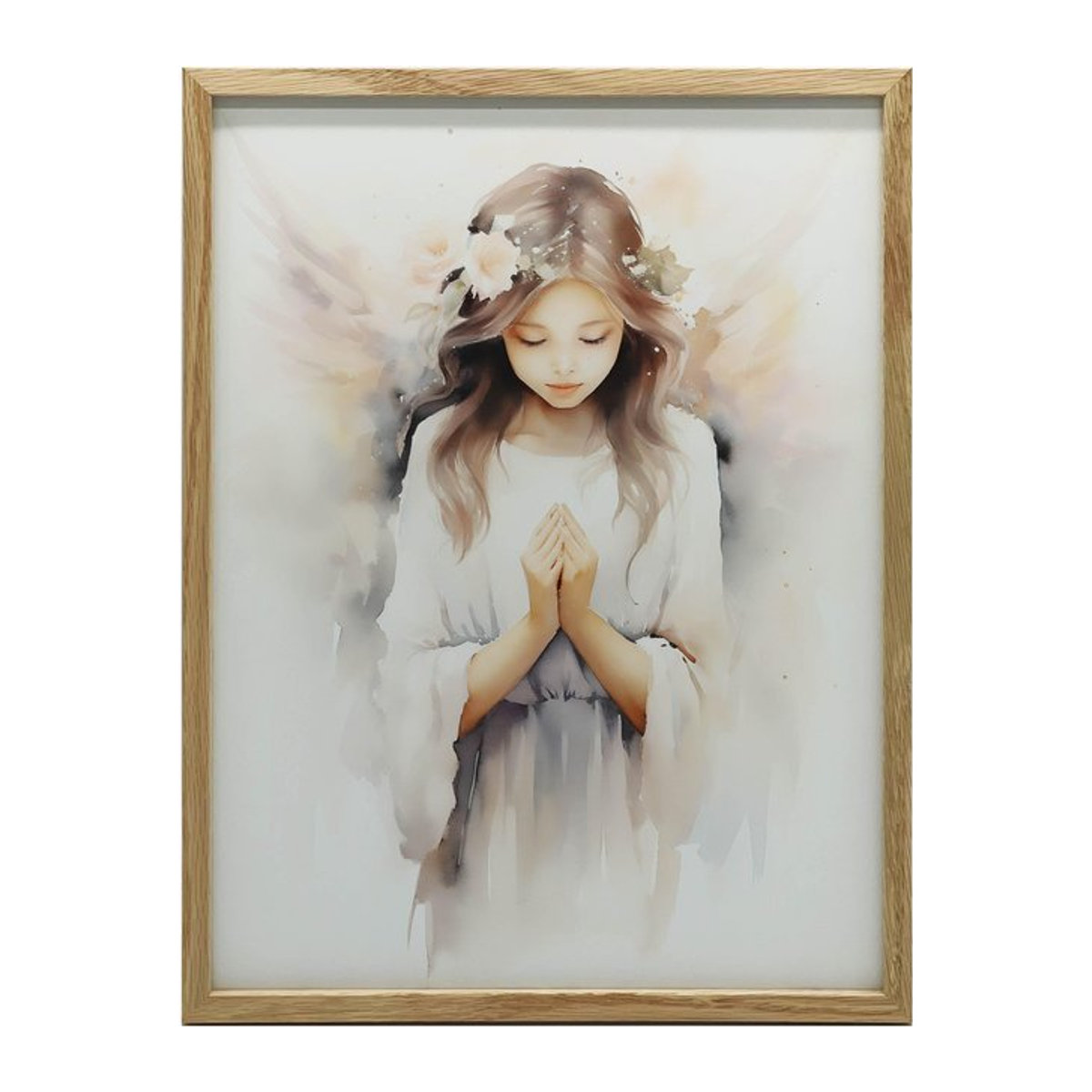 Poster Engel In Subtilität von iKable mit goldenem Aluminiumrahmen, B: 30 cm, H: 40 cm - Bild 1