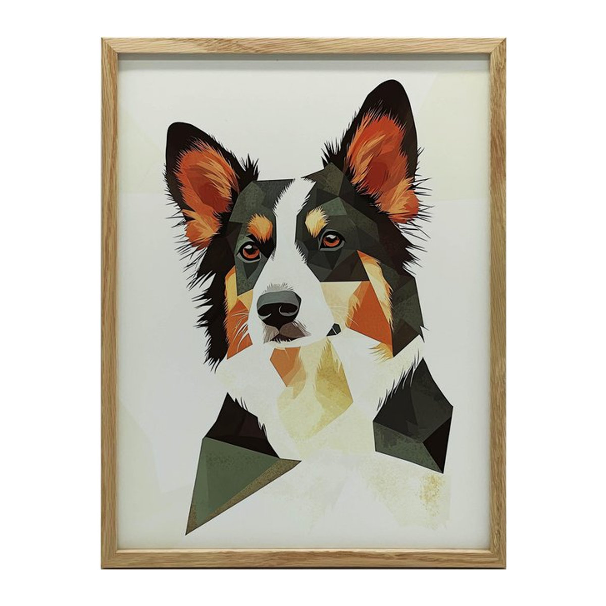 Poster Niedlicher Border Collie von Harmony Posters mit schwarzem Aluminiumrahmen, B/H: 30 x 40 cm - Bild 1