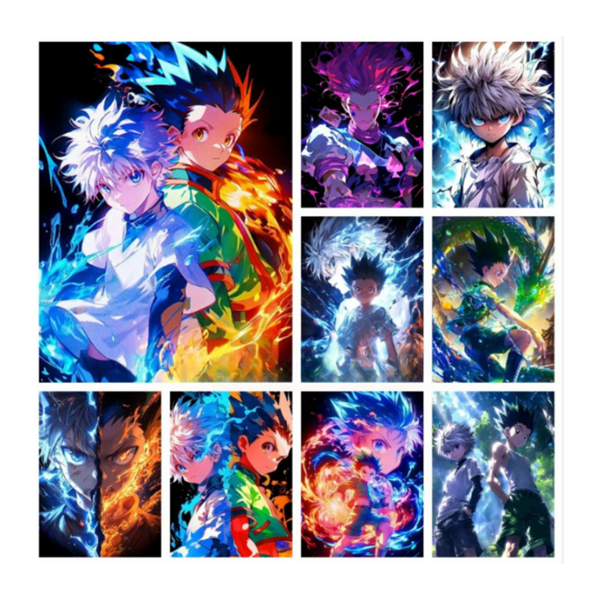 Potdemiel Ölgemälde nach Zahlen Hunter X Hunter Japanischer Anime DIY Acrylfarbe Set für Erwachsene Multicolor - Bild 1