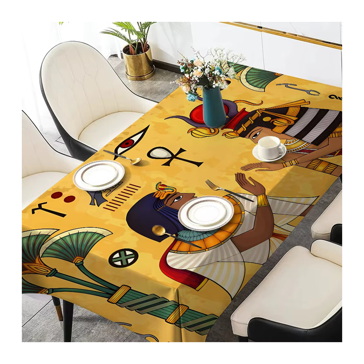 Potdemiel Tischdecke Altes Ägypten als dekoratives Tischschutztuch für Hochzeiten, Partys und Bankette - Bild 3