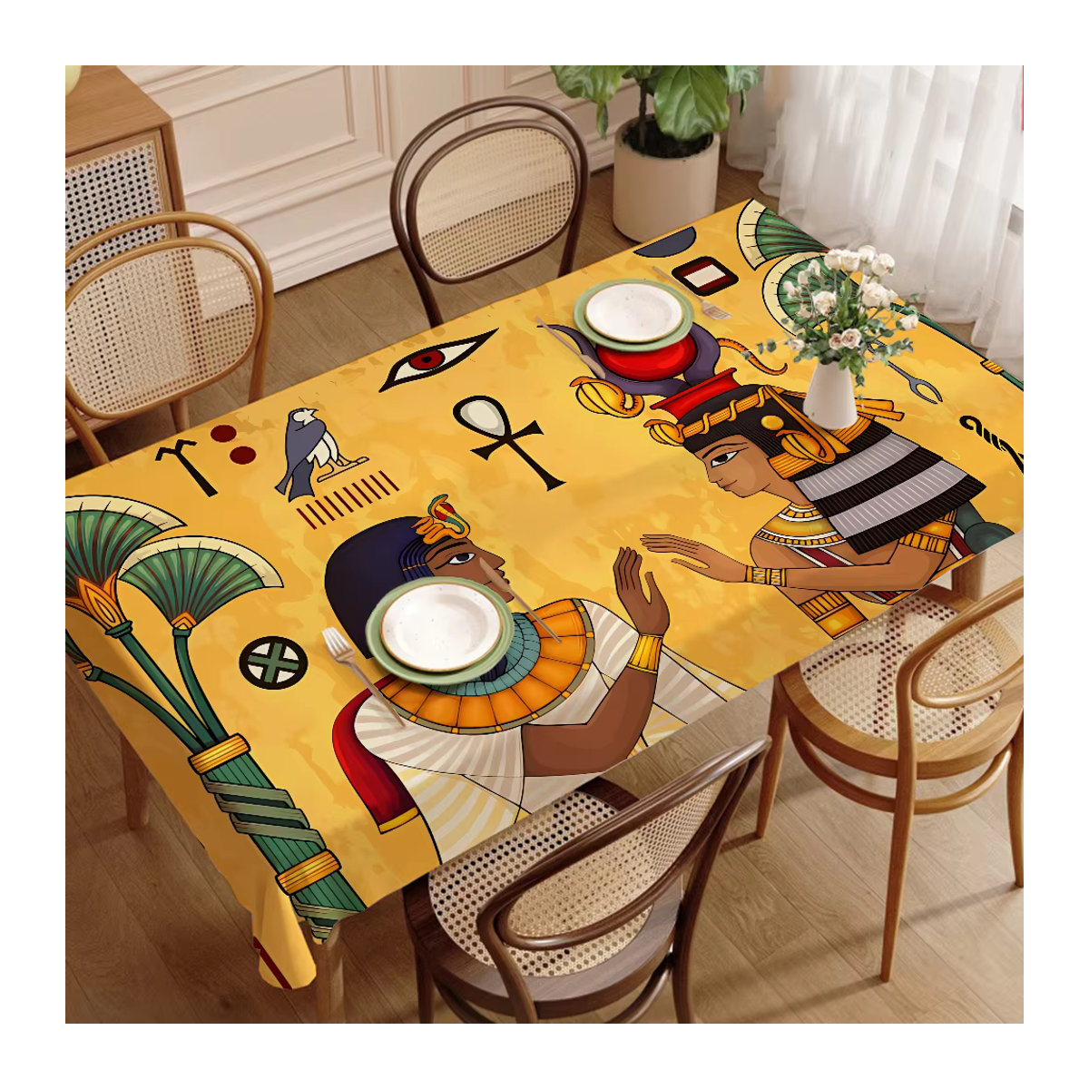 Potdemiel Tischdecke Altes Ägypten als dekoratives Tischschutztuch für Hochzeiten, Partys und Bankette - Bild 4