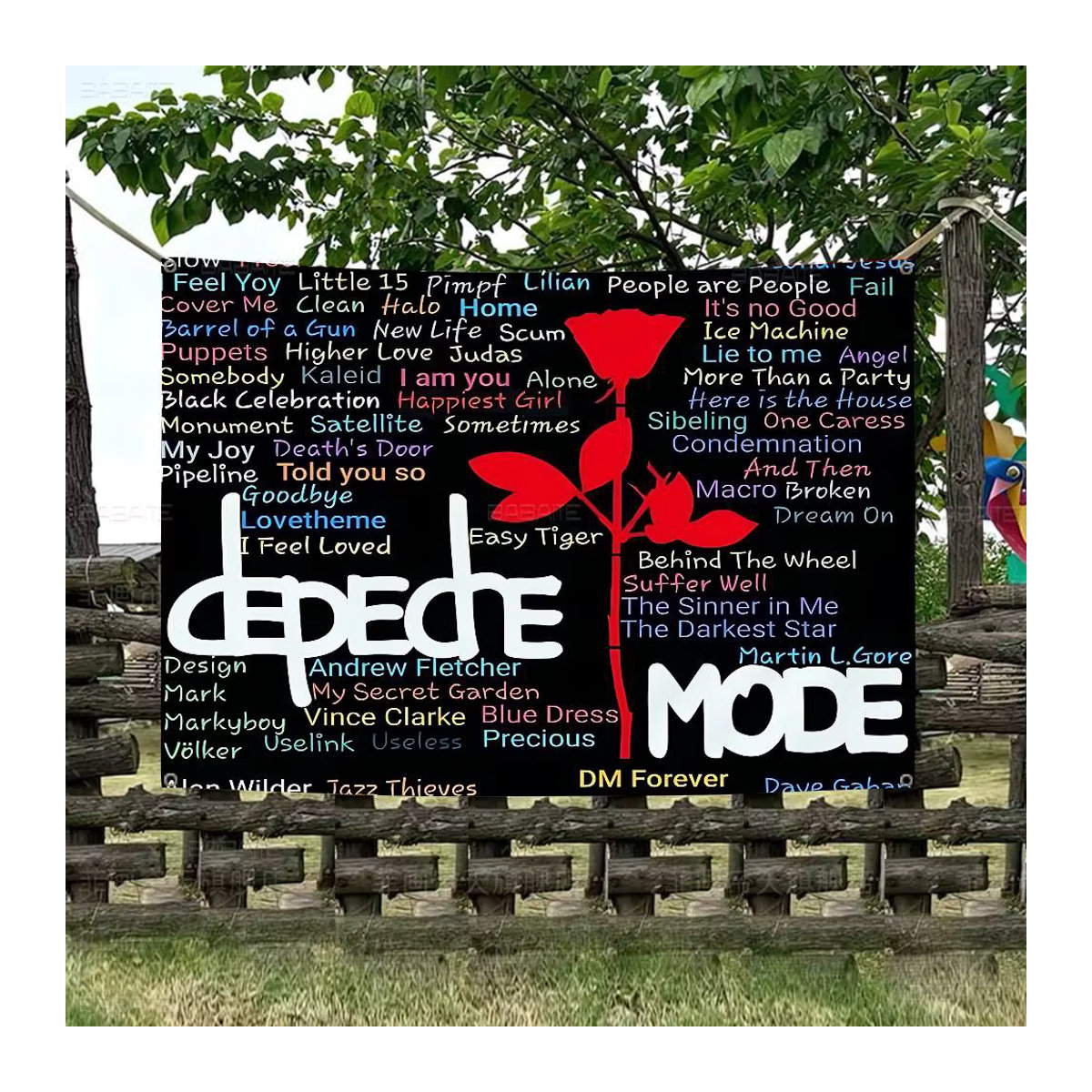 Potdemiel Wandbehang im Depeche Mode Electronic Rock Cartoon Design für deine Raumdekoration - Bild 4