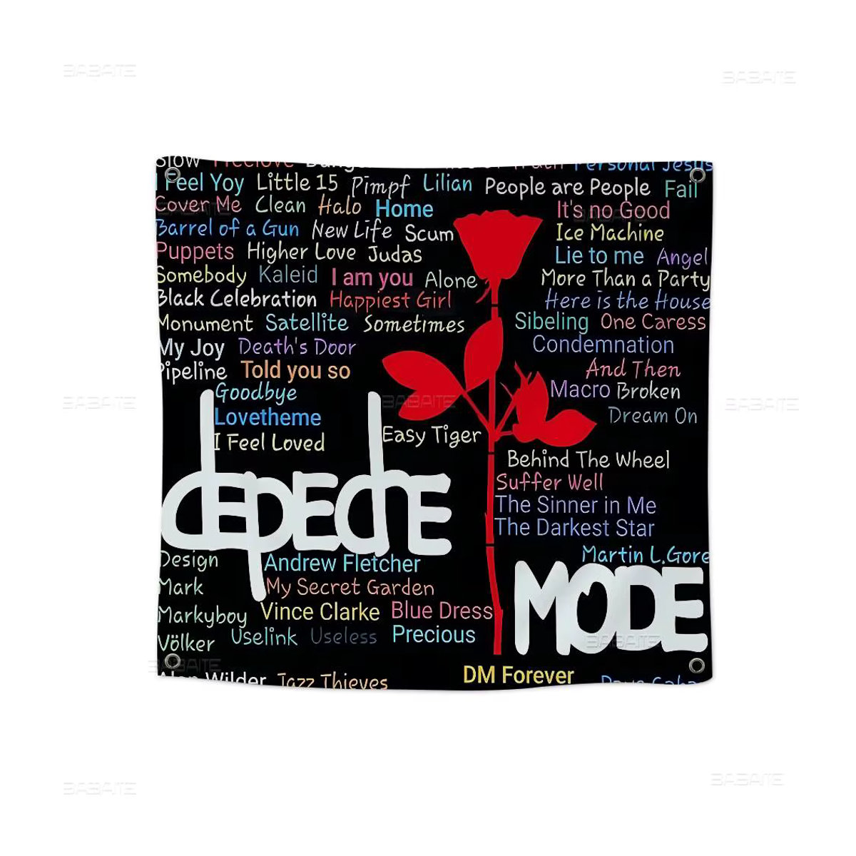 Potdemiel Wandbehang im Depeche Mode Electronic Rock Cartoon Design für deine Raumdekoration - Bild 6