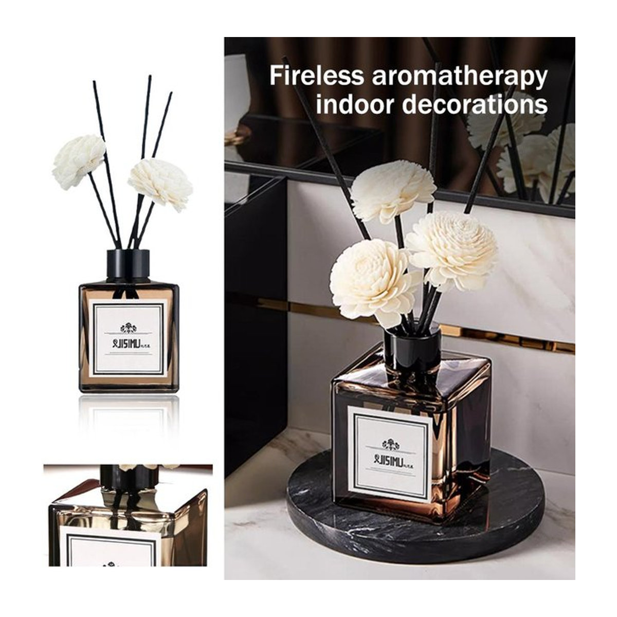 Potpourri mit Trockenblumen für die Aromatherapie und zur Raumduftentfaltung im Badezimmer - Bild 1
