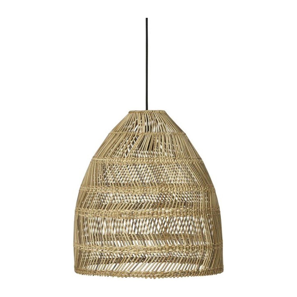 PR Home Außen Hängelampe Maja in Beige aus Rattan und Kunststoff im Bohemian Design, E27, IP44, B: 46 cm, T: 49 cm, H: 49 cm - Bild 1