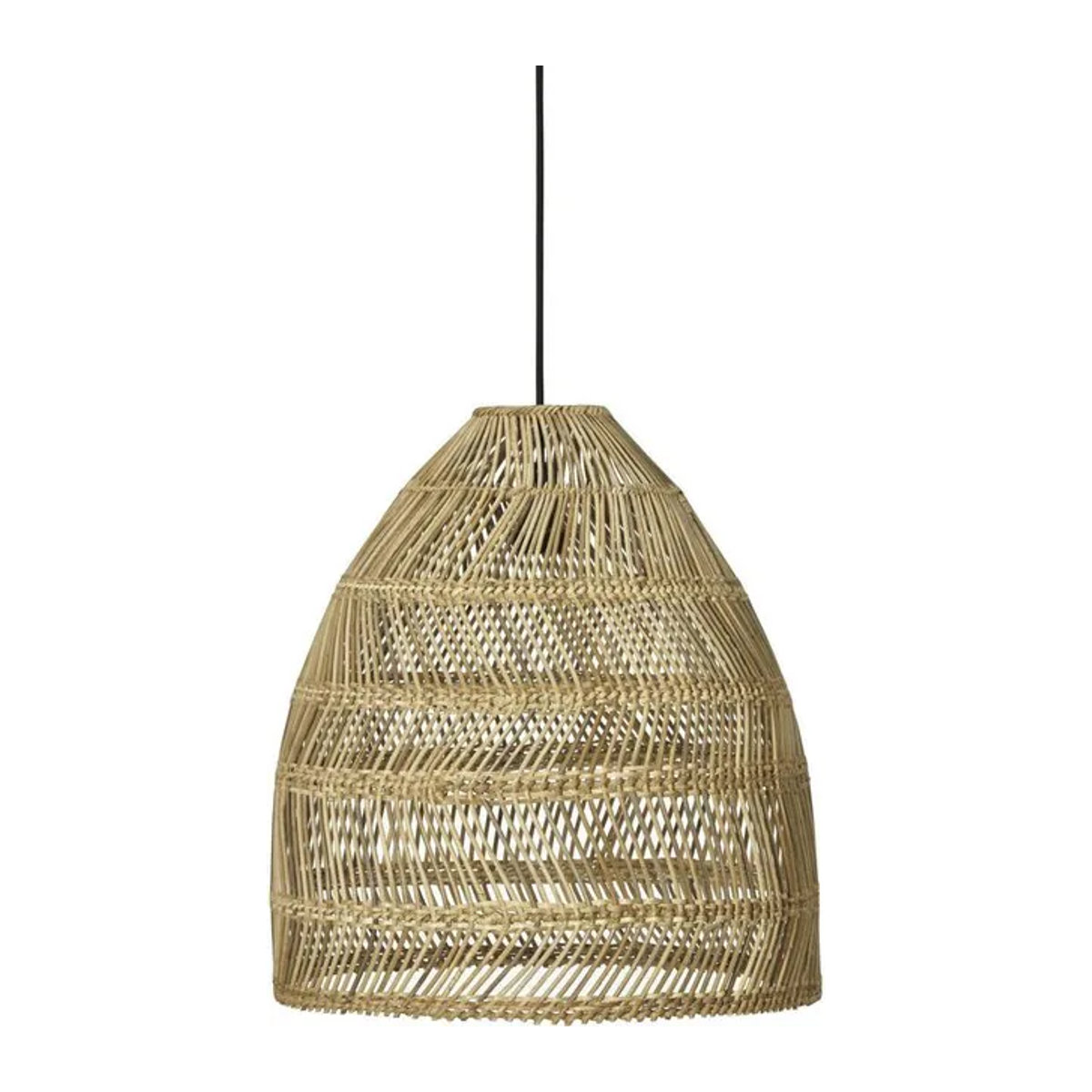 PR Home Außen Hängelampe Maja in Beige aus Rattan und Kunststoff im Bohemian Design, E27, IP44, B/T/H: 37 x 34 x 34 cm - Bild 1
