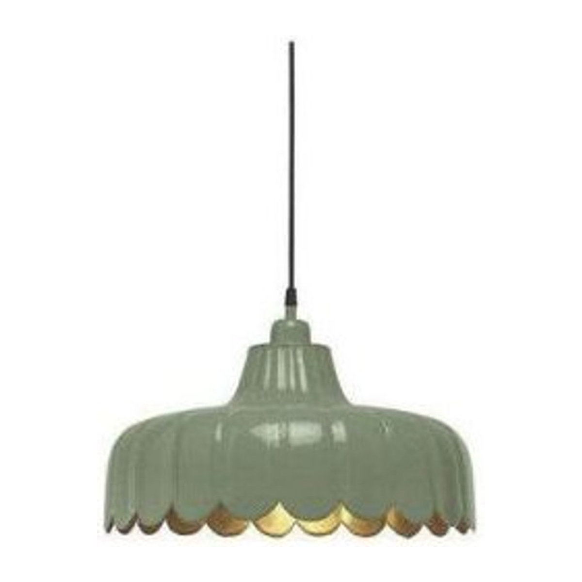 PR Home Pendelleuchte Wells Retro in Grün, B/T/H: 45 x 29 x 29 cm, E27 - Bild 1