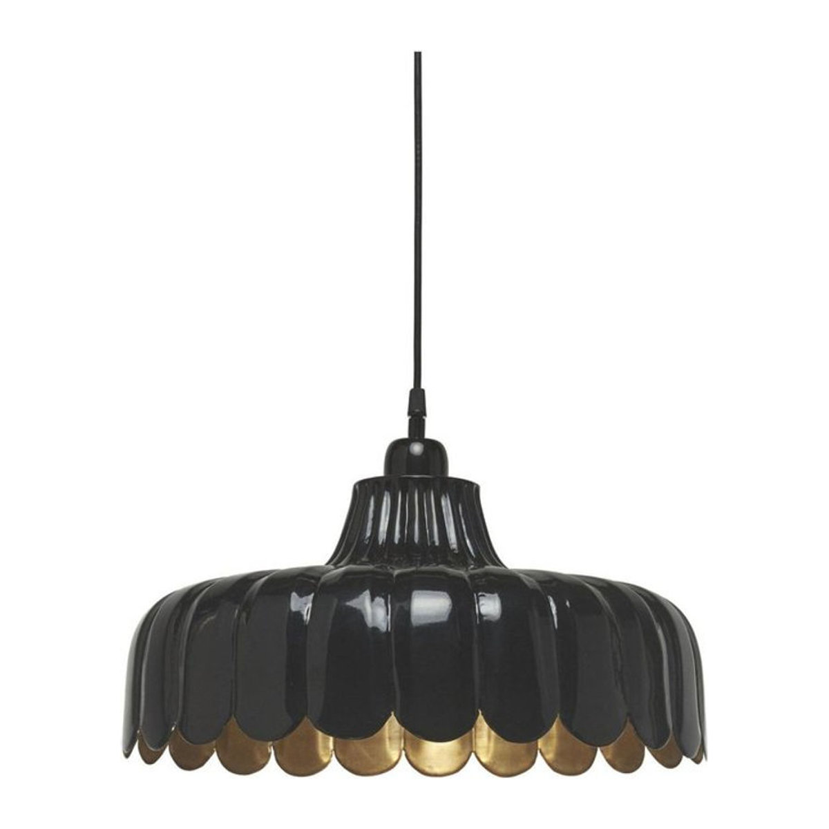 PR Home Pendelleuchte Wells Schwarz aus Kunststoff mit E27 Fassung, B: 45 cm, T: 29 cm, H: 29 cm - Bild 1