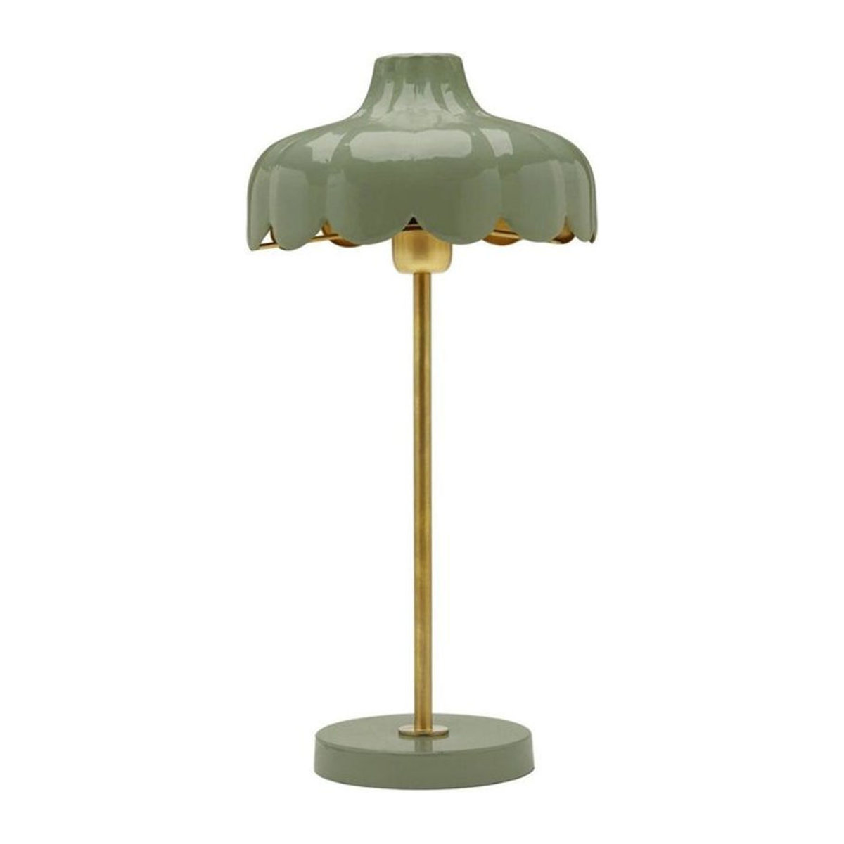 PR Home Tischleuchte Wells in Grün im Retro-Design mit E27 Fassung, B: 24 cm, T: 50 cm, H: 50 cm - Bild 1