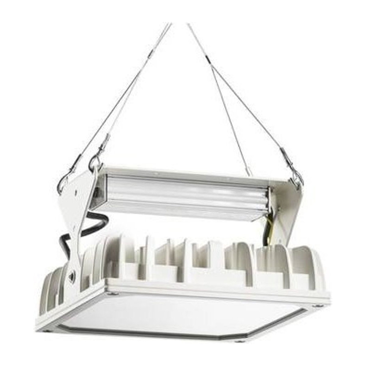 Pracht LED-Hallenstrahler Deckenspot in Weiß aus Aluminium und Polycarbonat - Bild 1