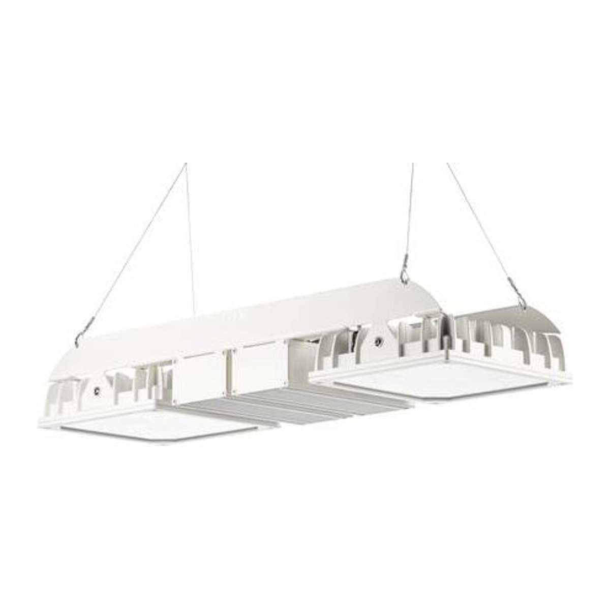 Pracht LED-Hallenstrahler in Weiß aus Aluminium und Glas im minimalistischen Design - Bild 1
